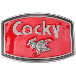 🆕Cocky Men's Red Western Cowboy Motorcyclist (Cky-01) One Size Belt Buckles